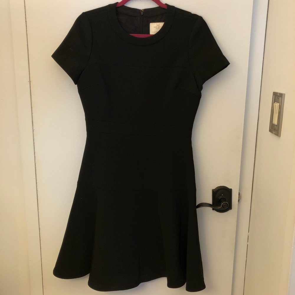 Kate spade black paneled dress